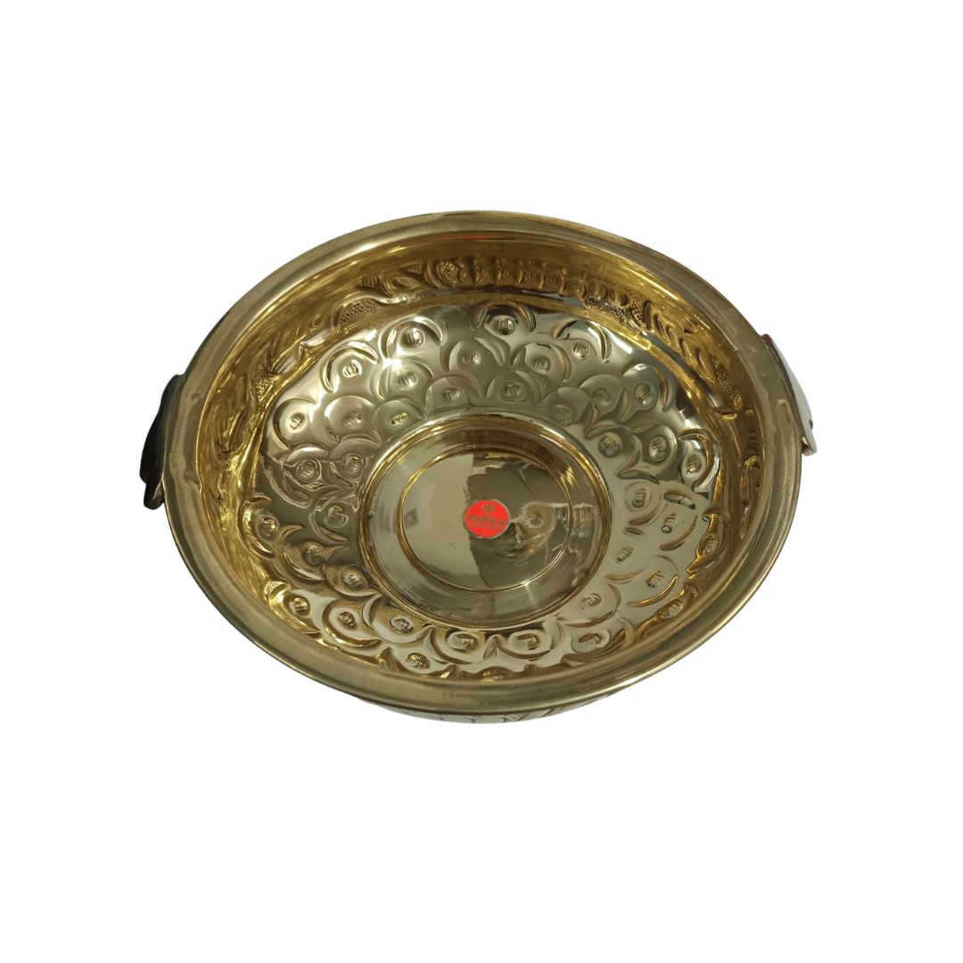 Handcrafted Brass Urli – 10.5 Inch Elegant Home Decor Centerpiece