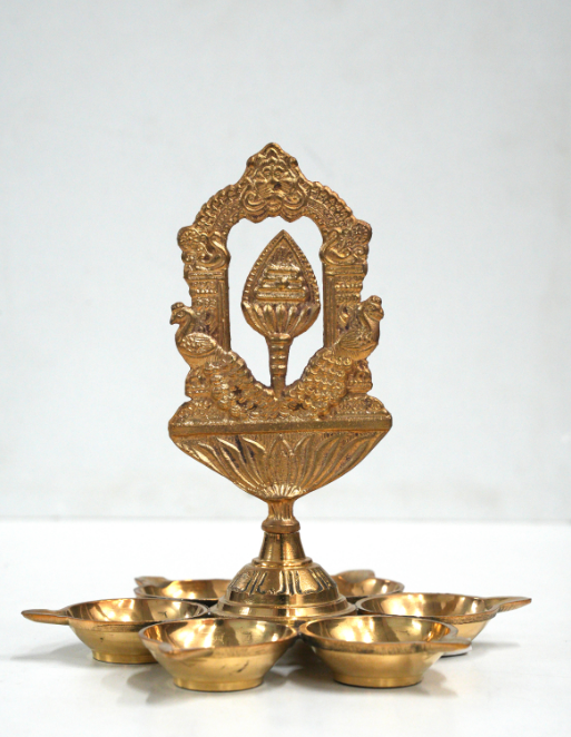 MURUGAN VEL DEEPAM BRASS LAMP