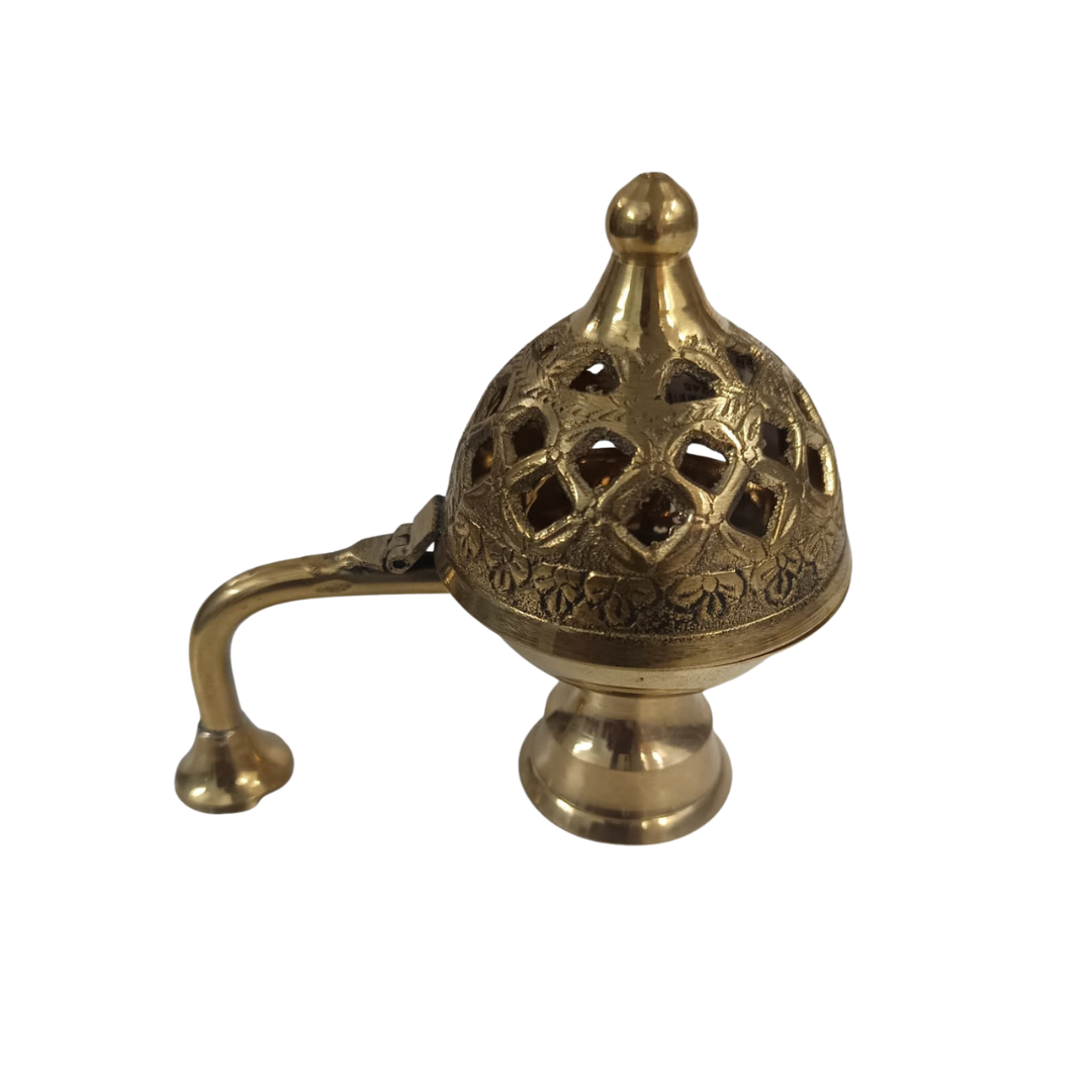 Premium Brass Dhoop Holder – Incense Holder for Pooja