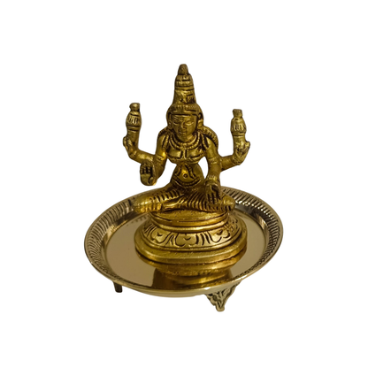 Brass Mahalakshmi Idol – Divine Wealth & Prosperity Statue