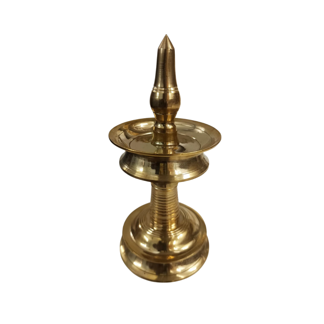 Premium Brass Nilavilakku – Kerala Style Traditional Pooja Lamp