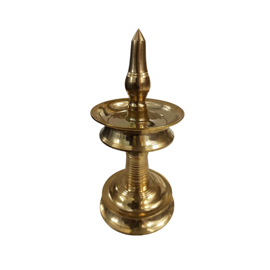 Premium Brass Nilavilakku – Kerala Style Traditional Pooja Lamp