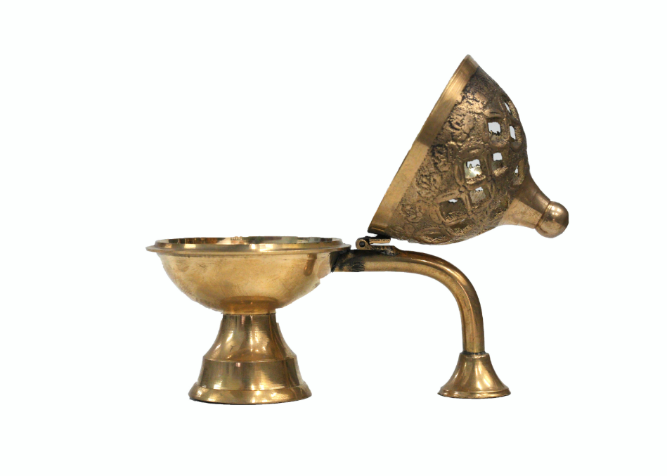 Premium Brass Dhoop Holder – Incense Holder for Pooja
