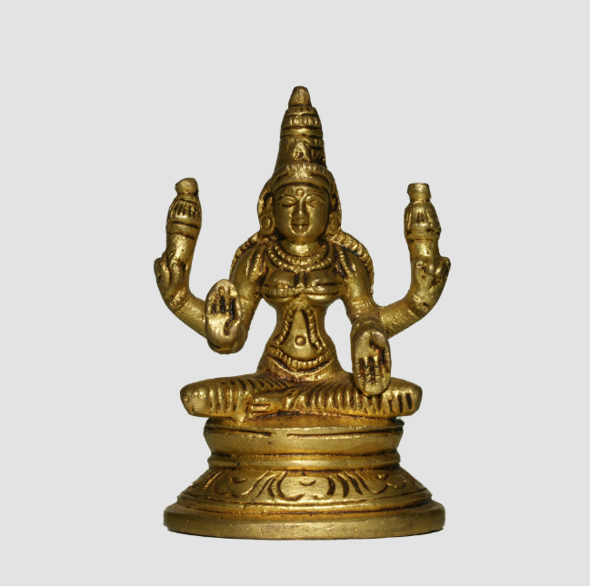 Brass Mahalakshmi Idol – Divine Wealth & Prosperity Statue