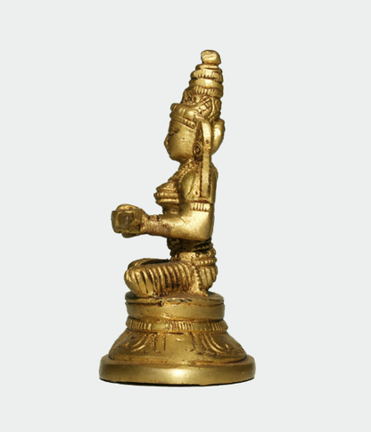 Handcrafted Brass Annapoorani Amman Idol – Goddess of Food & Prosperity