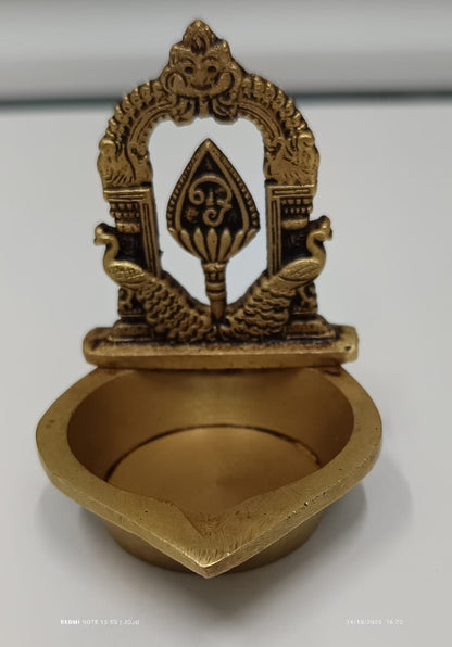 MURUGAN VEL DEEPAM BRASS LAMP